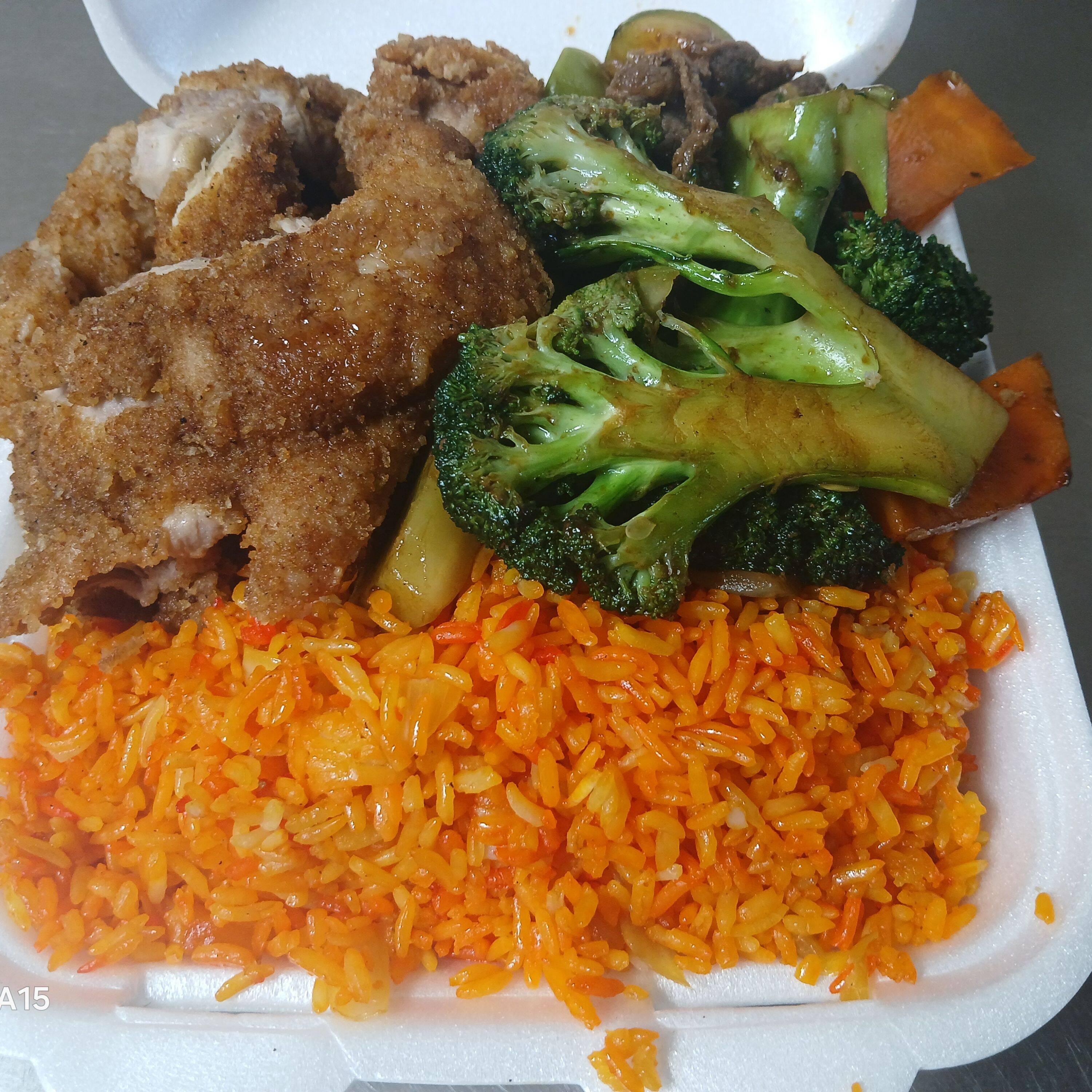 Arroz/Espagueti y 2 guisados