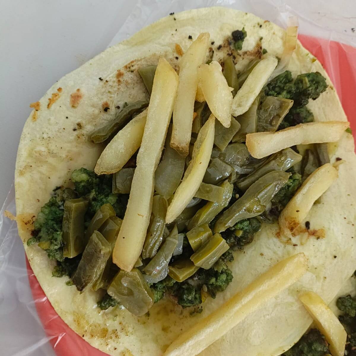 Taco de Chorizo Verde