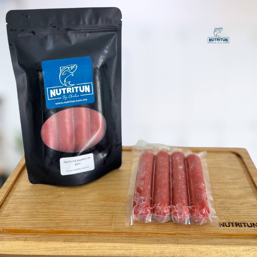 Paquete de salchicha asadera de atún 4 piezas