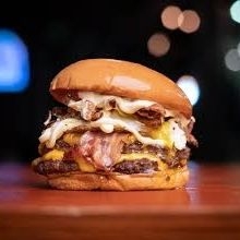 Hamburguesa Doble Carne con Papas