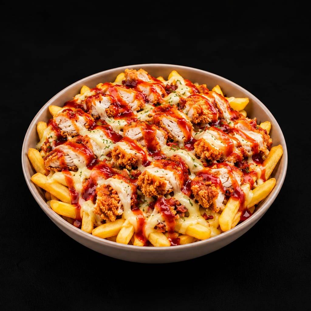 Entero con Pollo Empanizado y Papas Fritas
