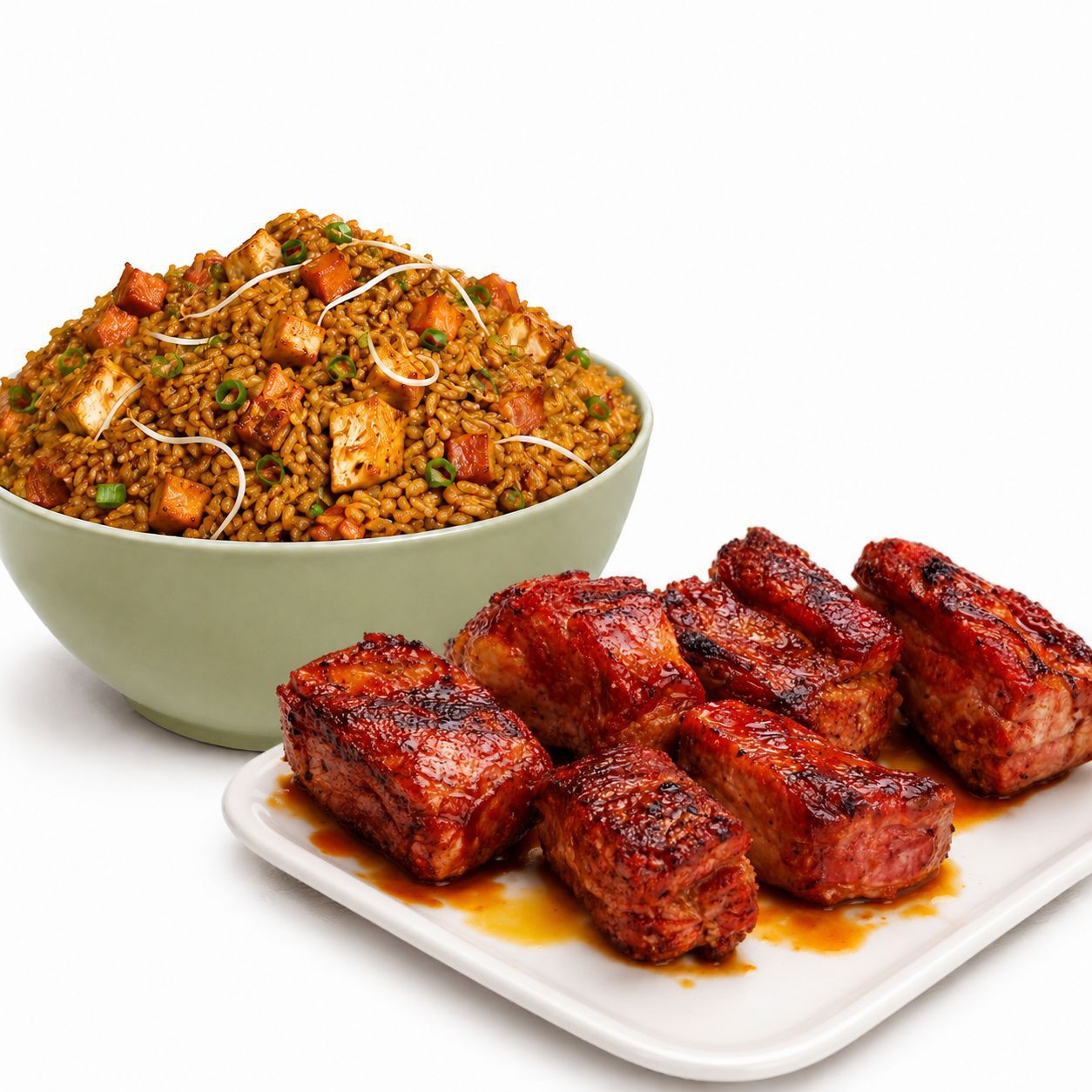 Arroz Chino para 3 y 3 Costillas