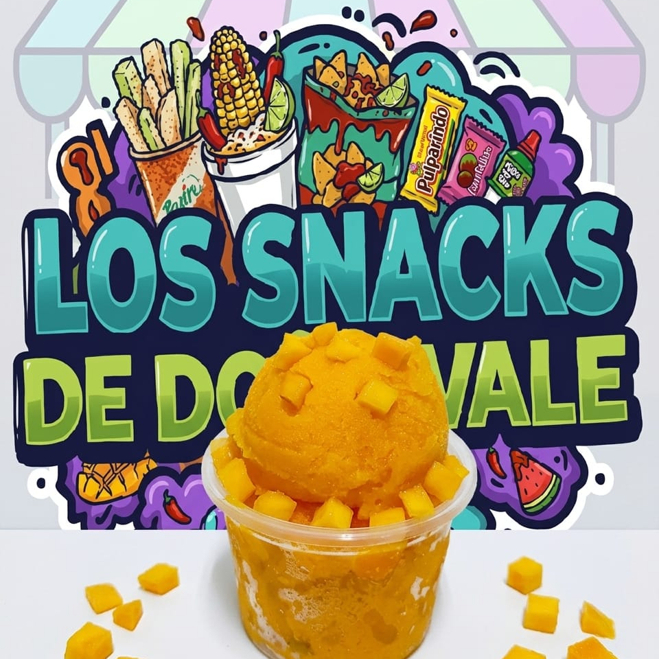 Helado de mango 500ml con toppings