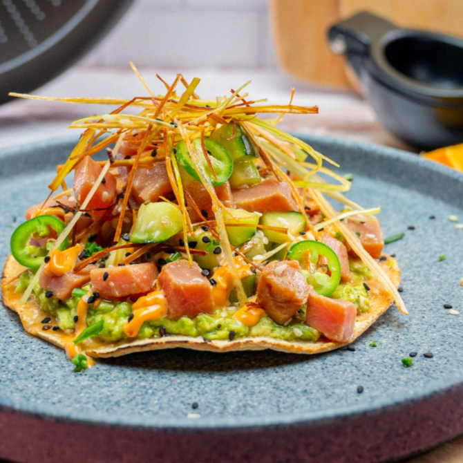 Tostada de Atún Sellado