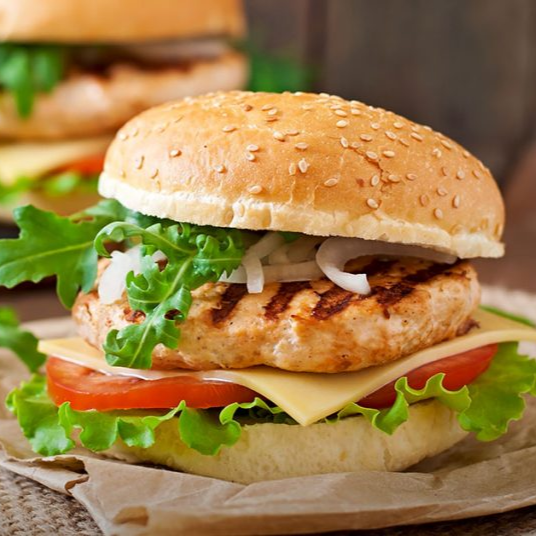 Hamburguesa Sencilla de Pollo