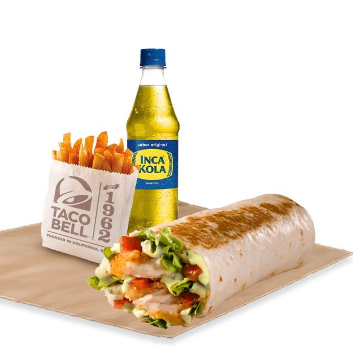 Combo Burrito Pollo Cripsy y Tocino