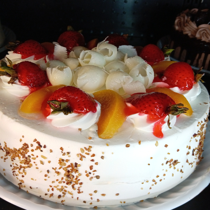 Pastel tres leches vainilla Frutas