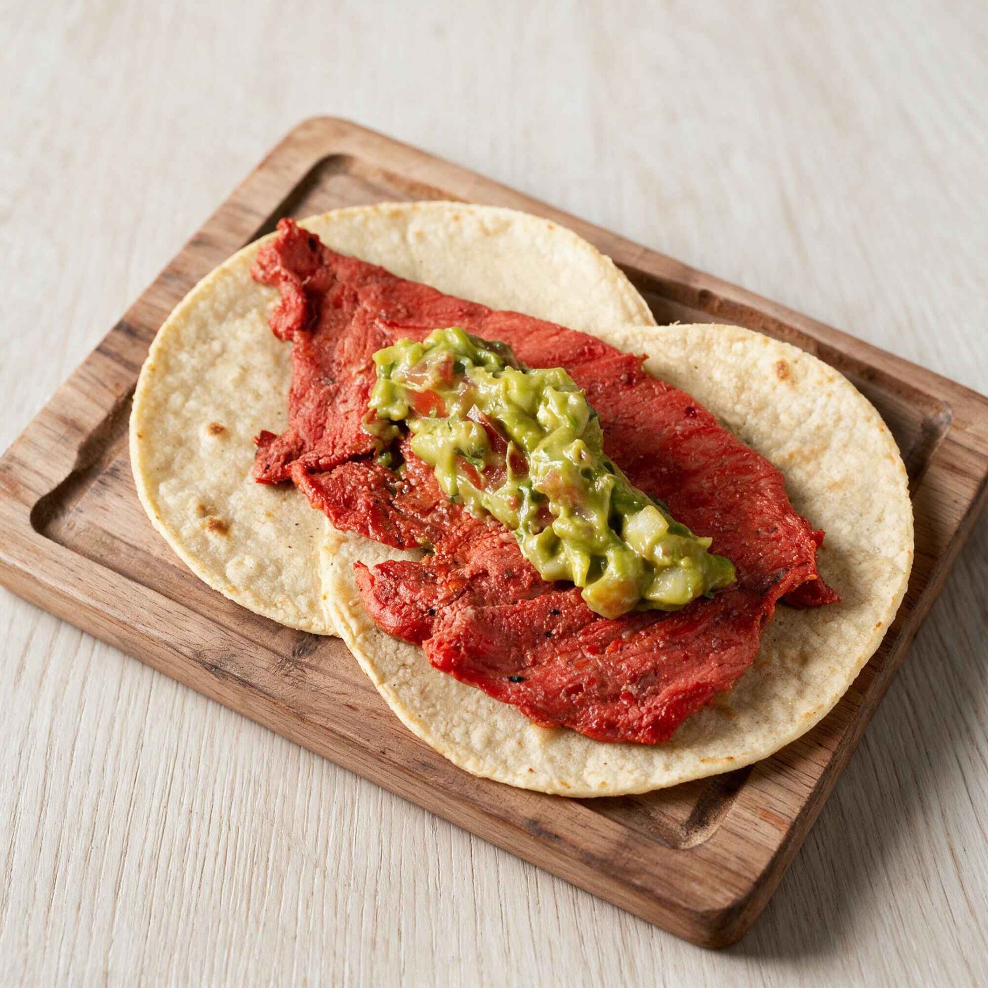 Taco de carne enchilada