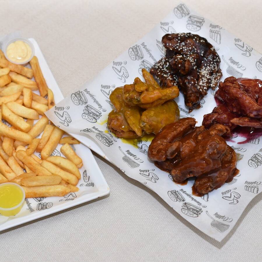 Combo 6 (Alitas, Papas y Gaseosa)