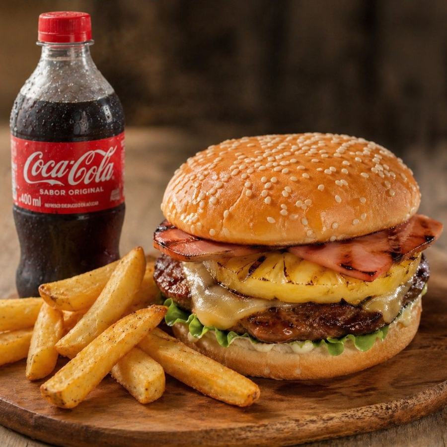 Combo Hawaiana papas y refresco.