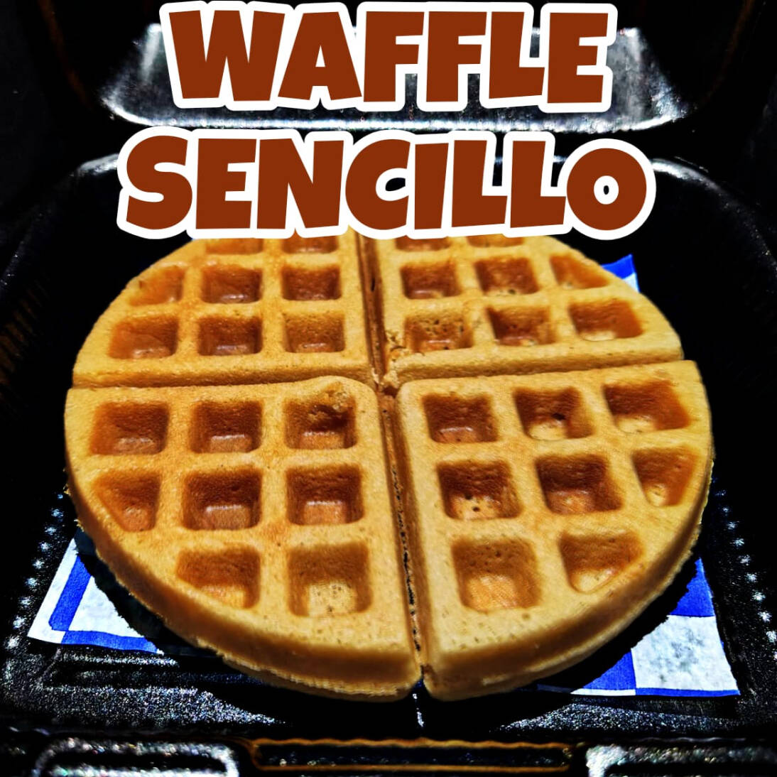 Waffle sencillo