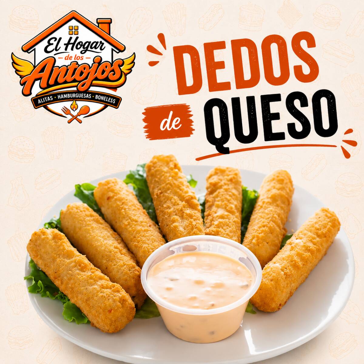 Dedos De Queso 10 Piezas.
