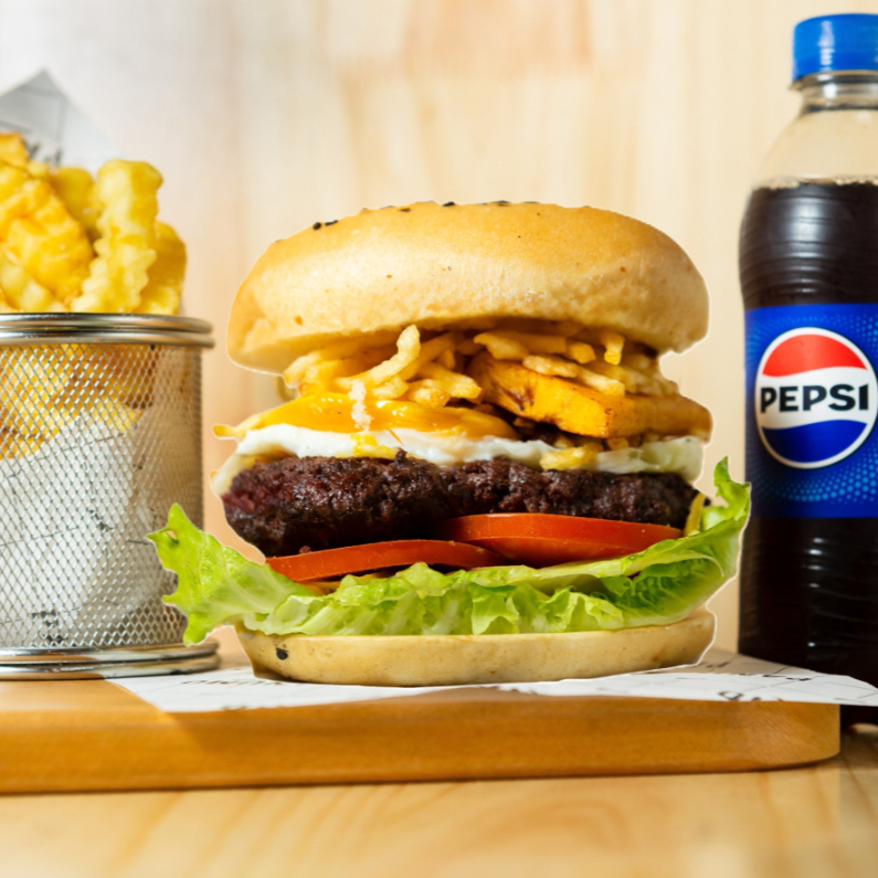 Combo Burger A Lo Pobre