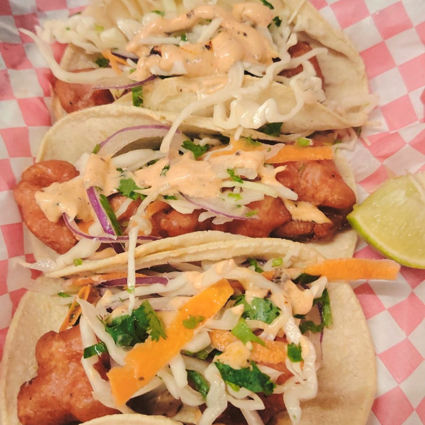 Tacos Gobernador de Camarón (Estilo Baja)