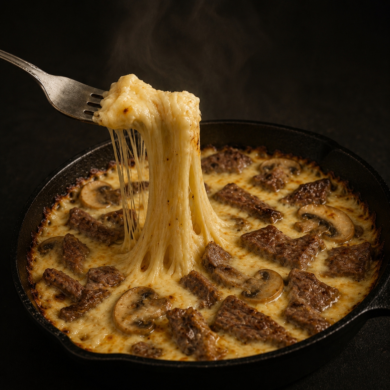 Queso Fundido C/Champiñones