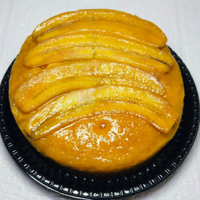 torta de banana caramelizada, um sabor diferente que você não vai resistir.