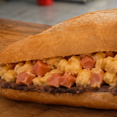 Lonche de Huevo con Jamón