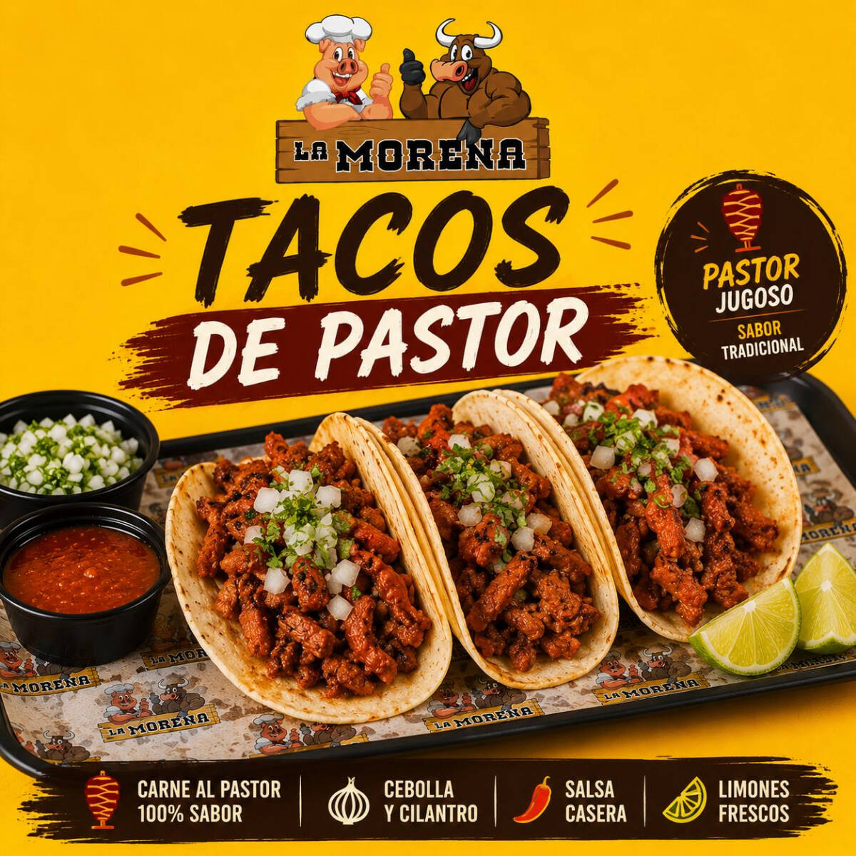 PROMOCIÓN 2x1 tacos al pastor