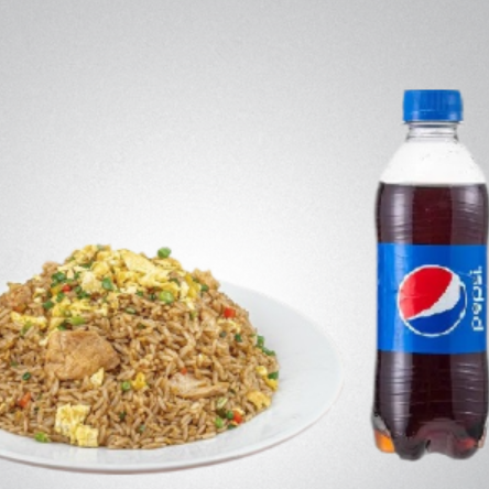 Arroz Chaufa de Pollo más Bebida