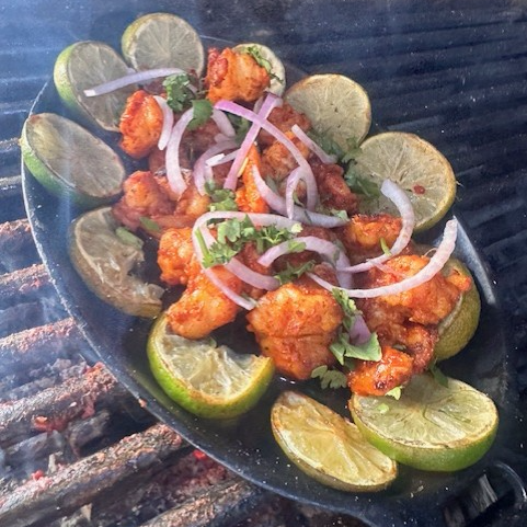 Camarones al grill