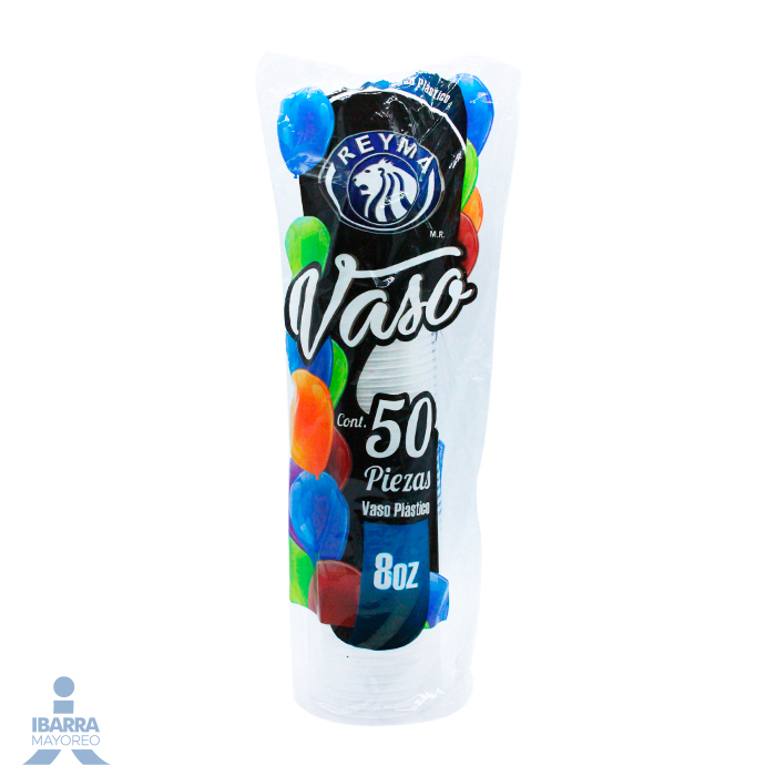 VASO REYMA 8oz PAQ 50 PZ