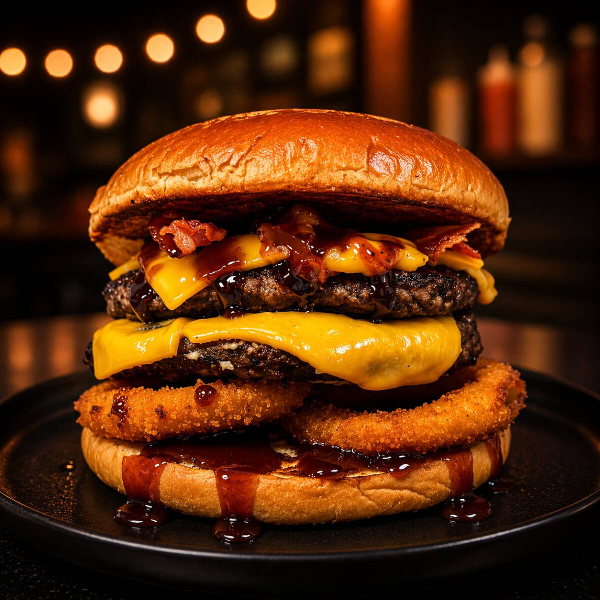 Hamburguesa Doble Bacon