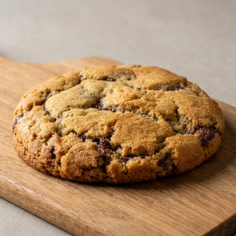 Cookie com massa tradicional, recheado com generosas gotas de chocolate. Simples, clássico e irresistível para qualquer momento!