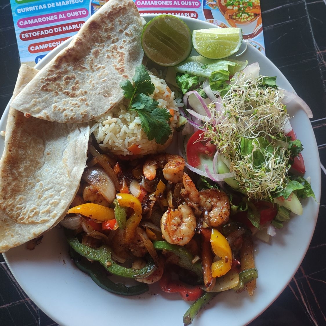 Fajitas de Camaron