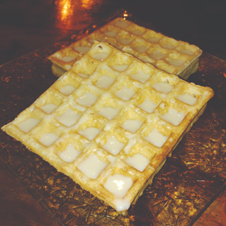 Waffle Sencillo Lechera o Crema de Avellana-Chocol