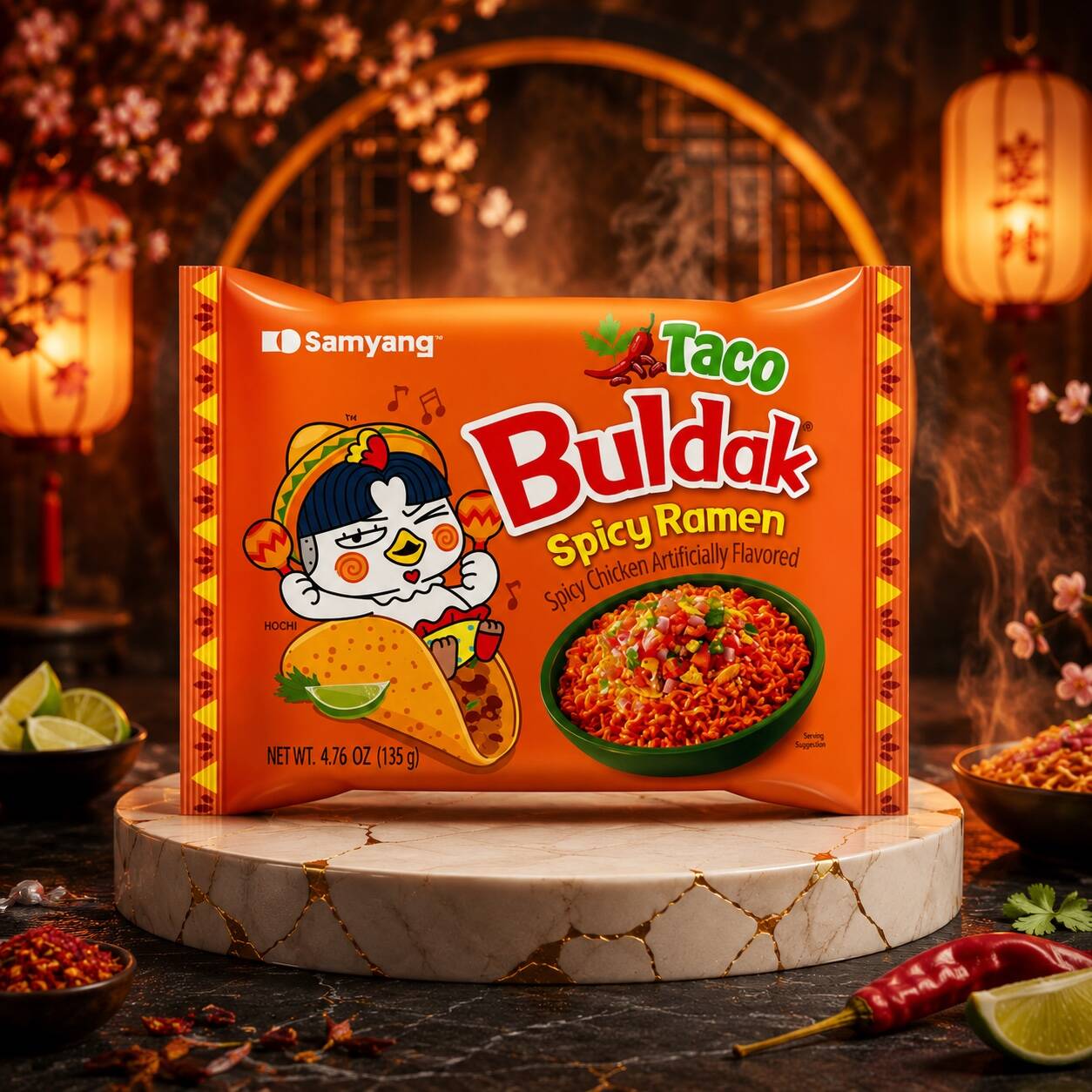 Buldak Taco 140g.