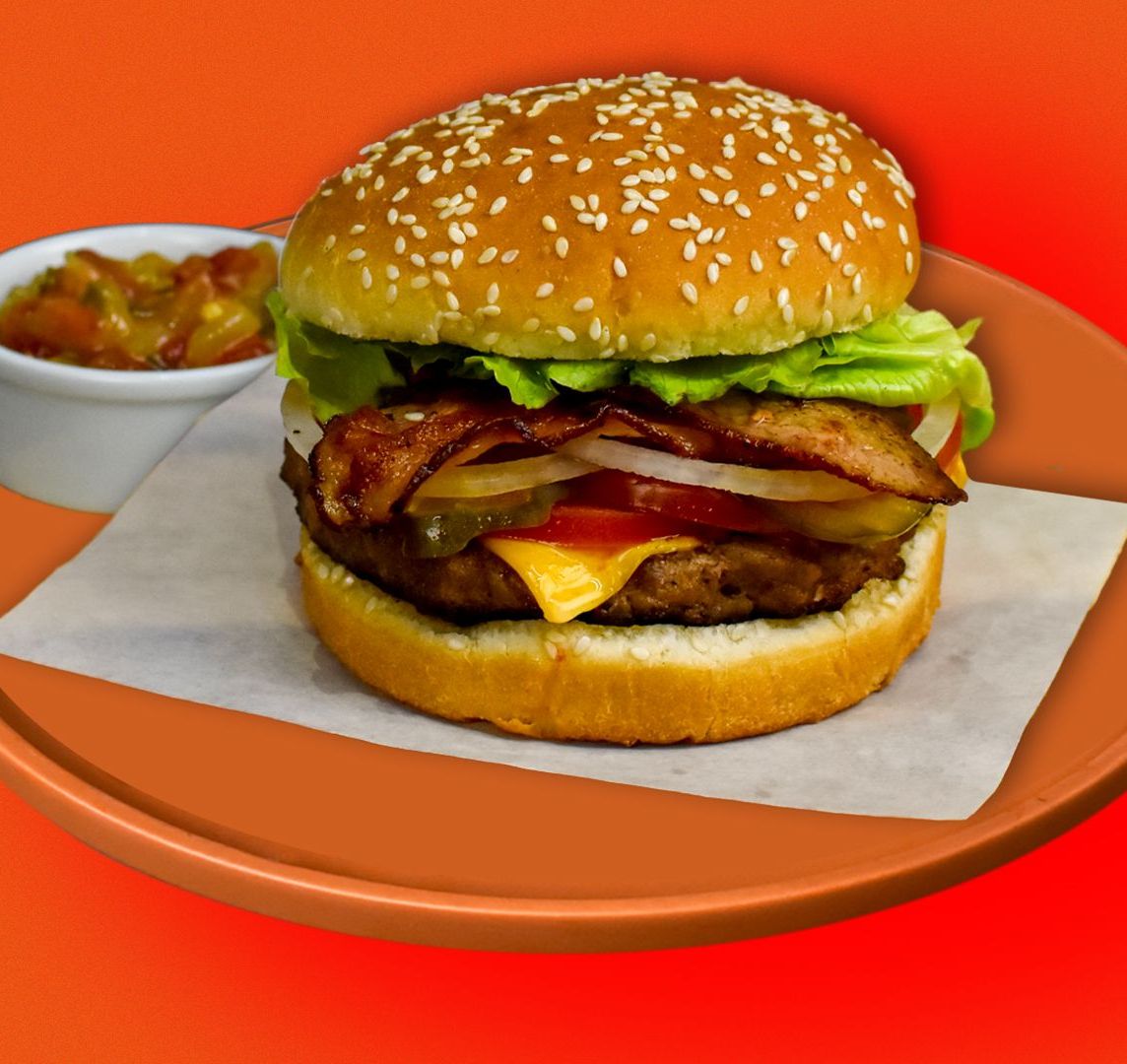 Hamburguesa Clásica con Tocino