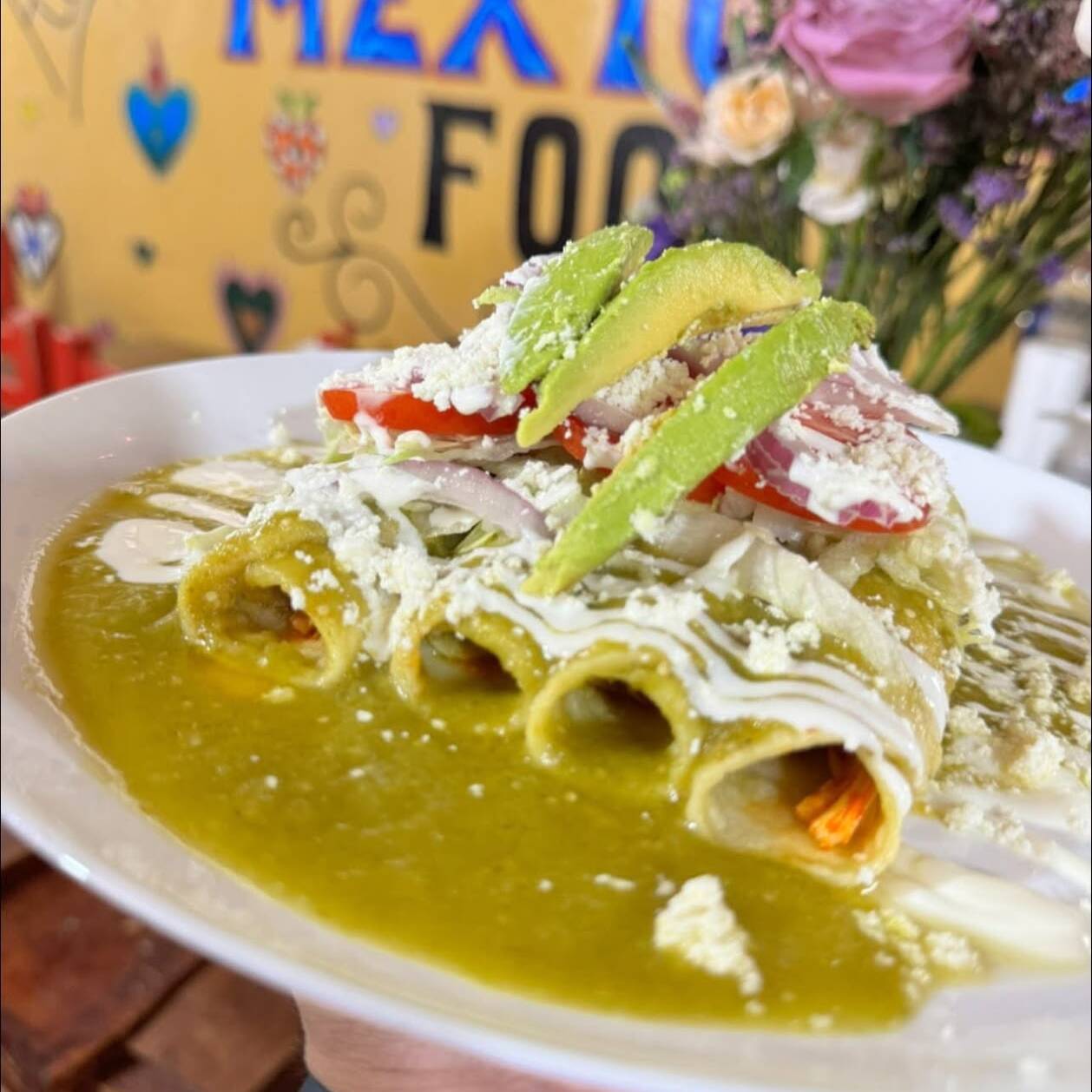 4 Enchiladas Rojas o Verdes