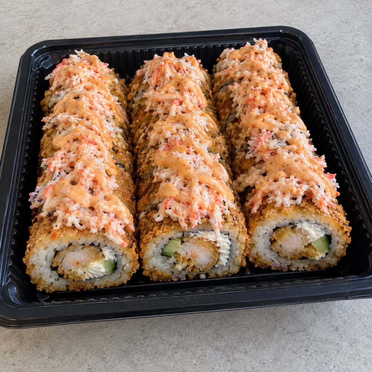 3 sushis empanizados al gusto