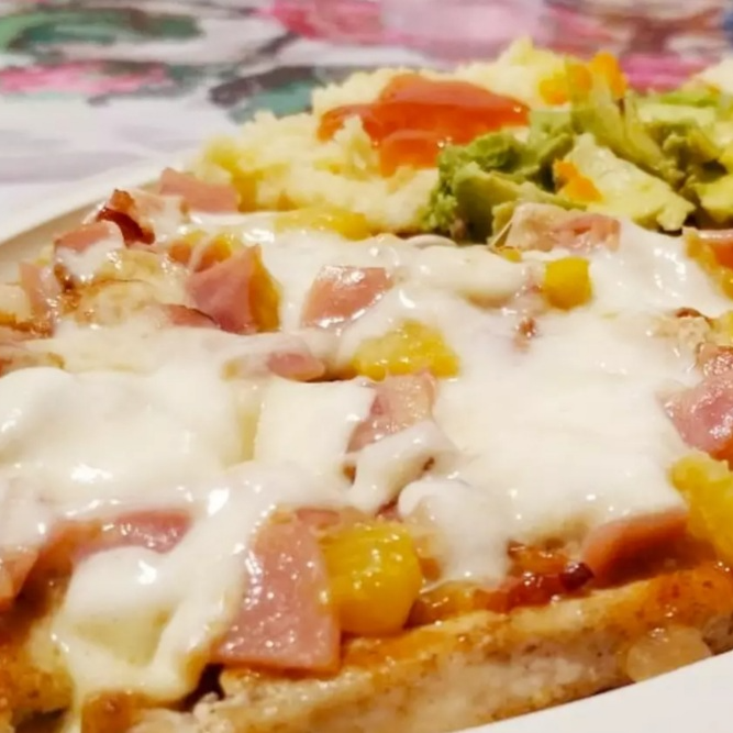Pechuga Hawaiana. (comida corrida)