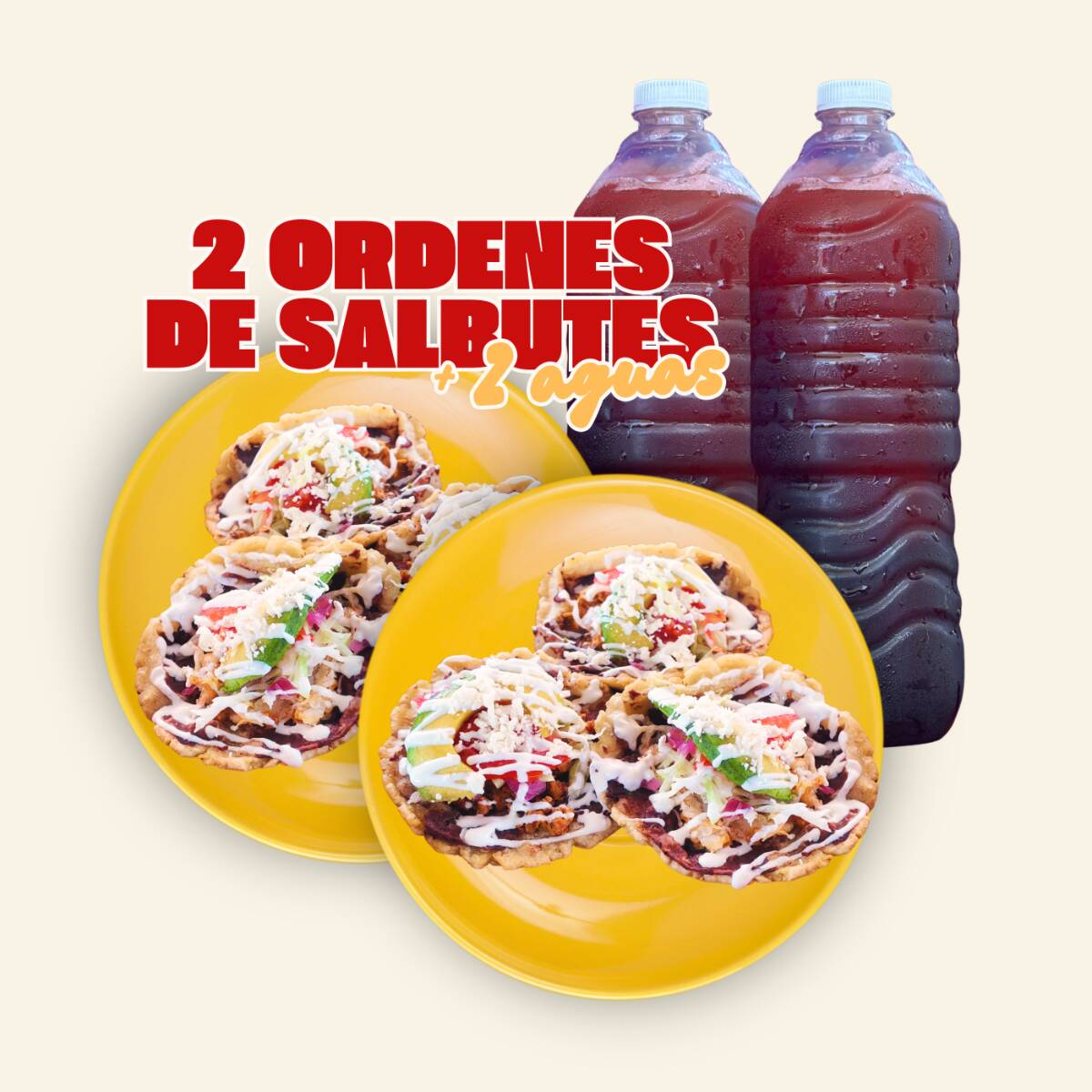 COMBO 2 ORDENES DE SALBUTES Y 2 AGUAS