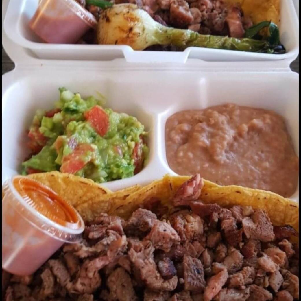 Charola de Carne Asada con Guarnición