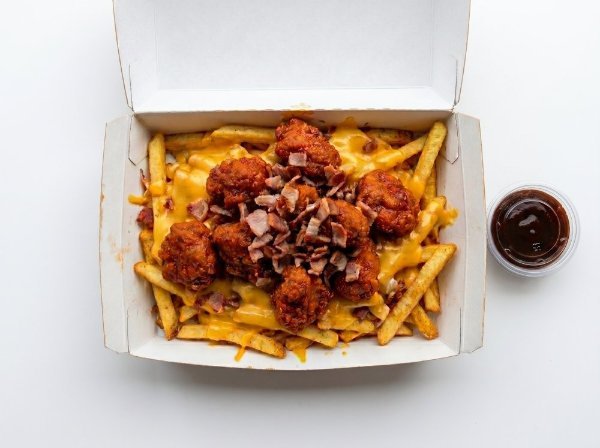 Papas con Boneless Tex Mex