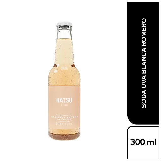 Soda Hatsu Uva Blanca y Romero 300ml