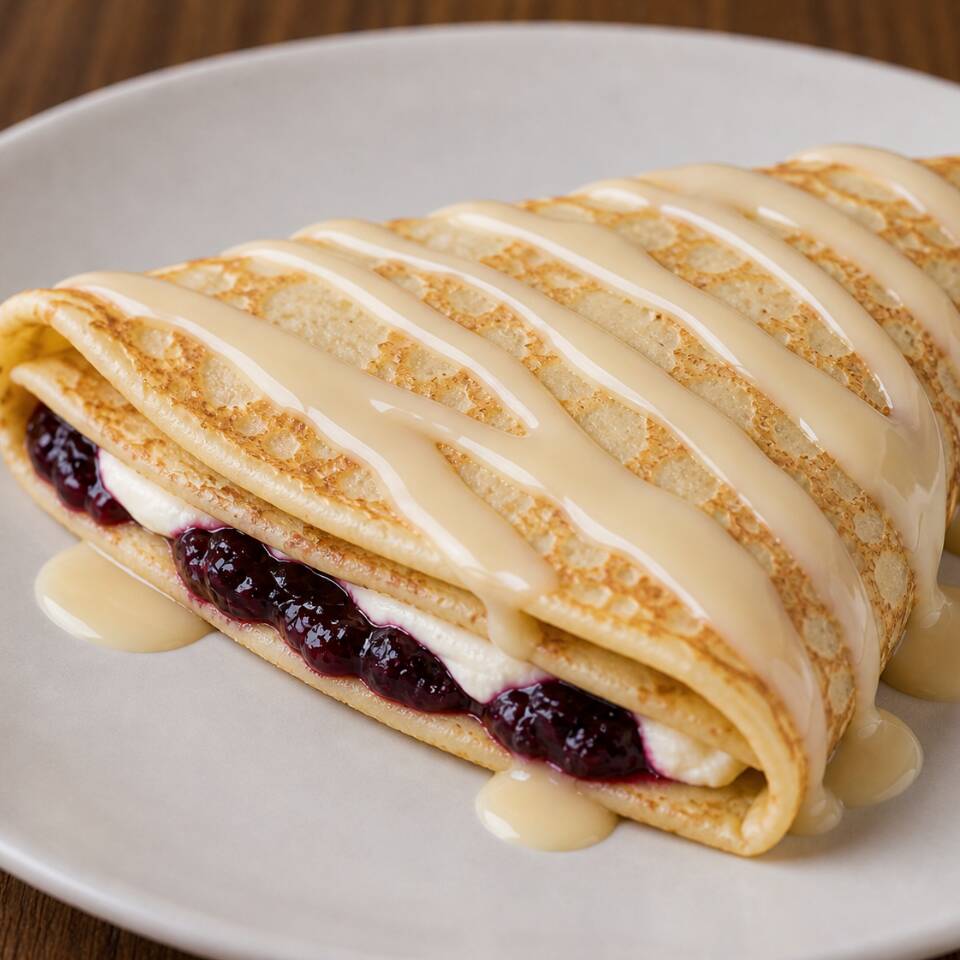 Crepa de Mermelada de Zarzamora