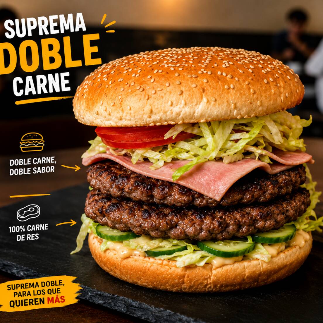 Suprema Doble Carne🍔🍔🍔.