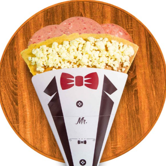 Crepa de Pepperoni con Queso Manchego