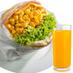 Delicie-se com o X Simples: hambúrguer suculento, queijo, acompanhado por um refrescante suco de 500ml. Uma opção deliciosa para sua refeição. Peça agora e aproveite!