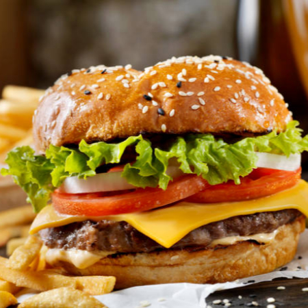 Hamburguesa Clásica C/papas Fritas