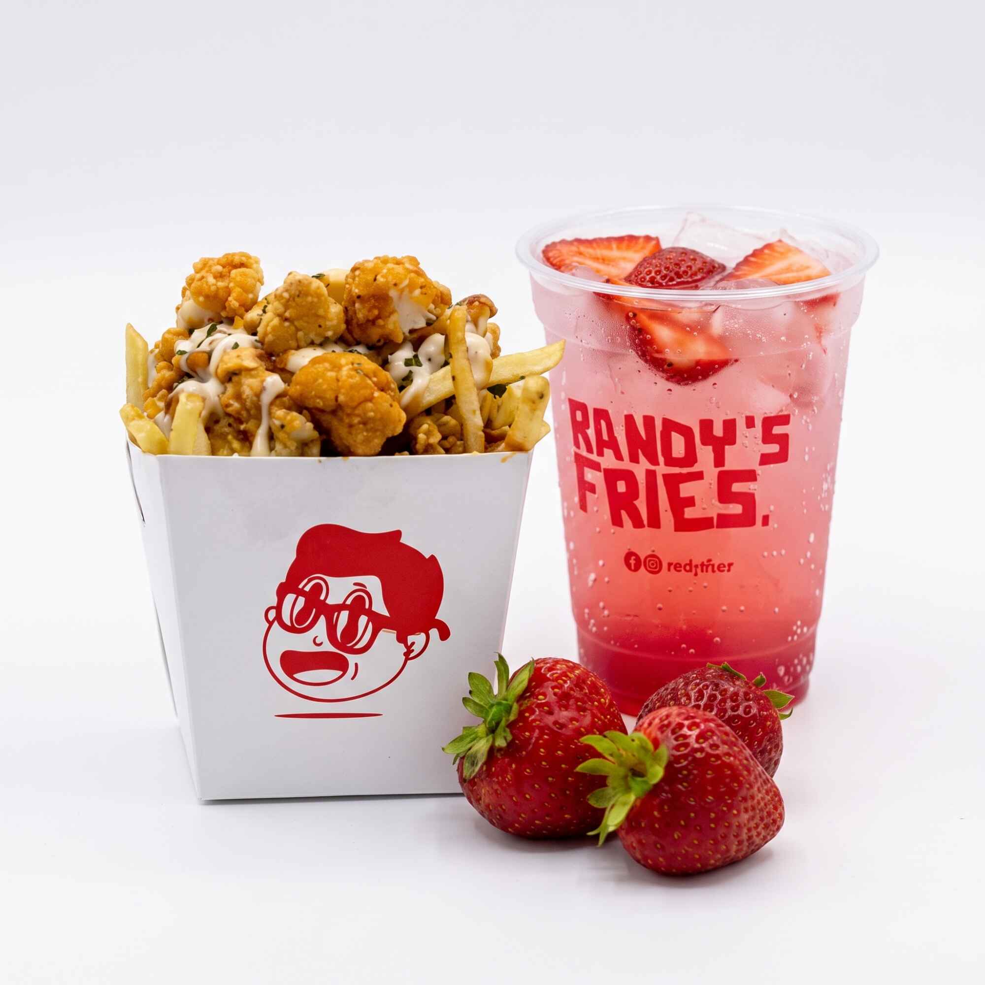 Chicken fries + Bang Bang Soda