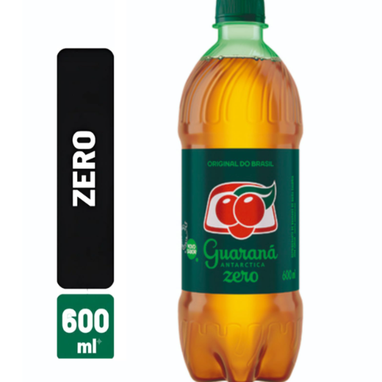 Bebida Refrigerante Guaraná Zero Açúçar 600ml Antarctica