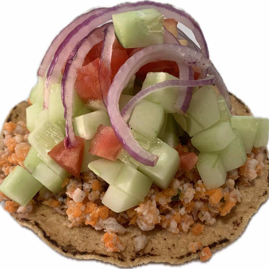 Tostada de Ceviche de Pescado
