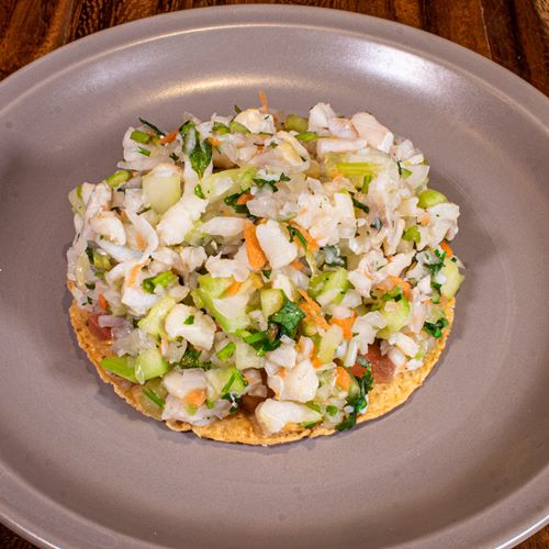 Tostada de Ceviche de Pescado