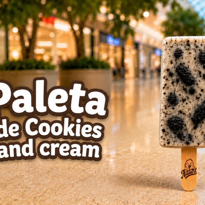 Paleta Cookies and Cream