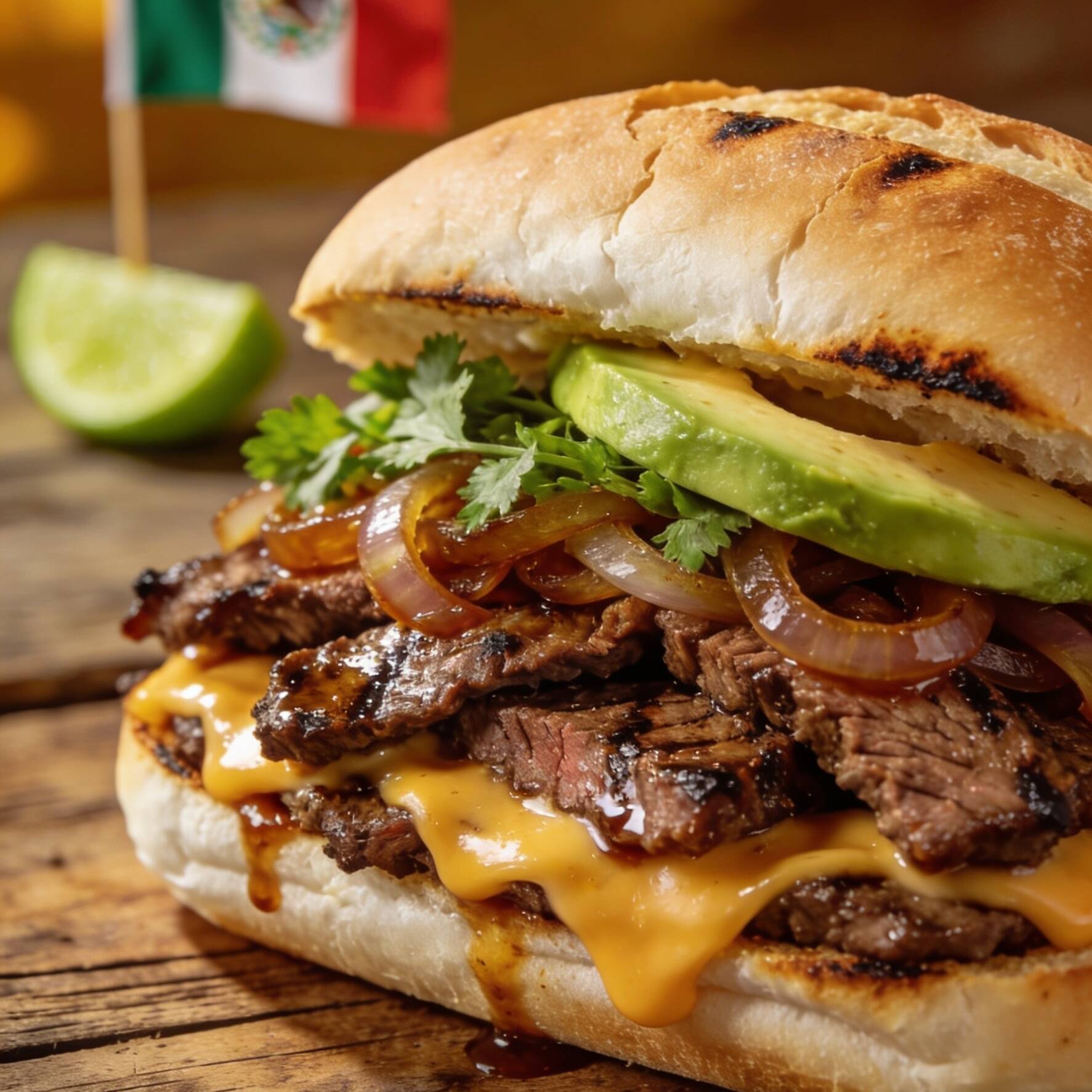 Torta de Carne Asada
