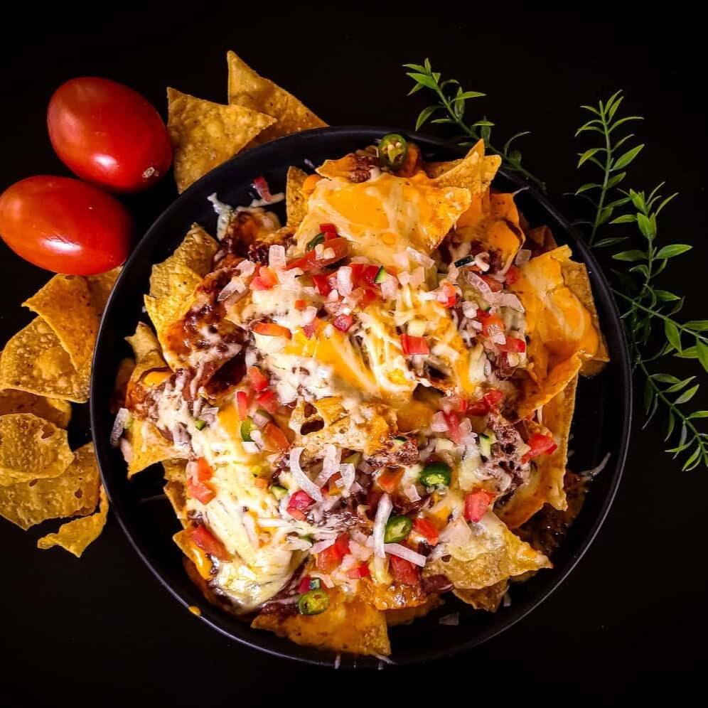 Nachos con bistec